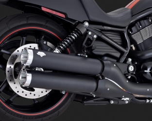 Vance & Hines Slip-ons Widow Black Harley Night Rod 2006-2017